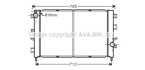 AVA QUALITY COOLING Радиатор, охлаждение двигателя AU2175